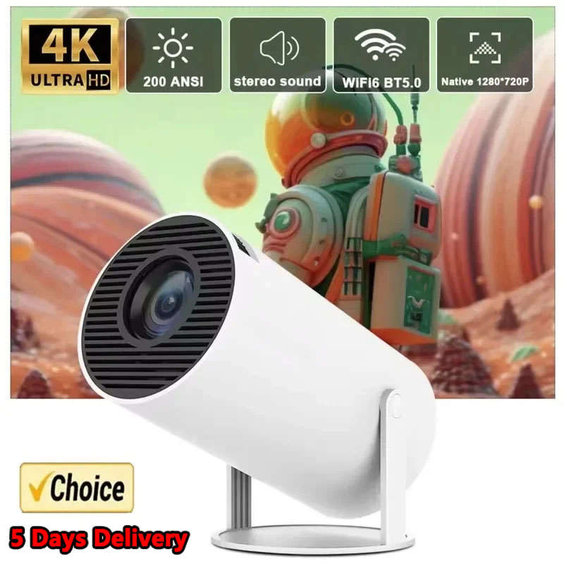 Mini Projector Portable - Nuovo Proiettore 4K Android 11 Mini