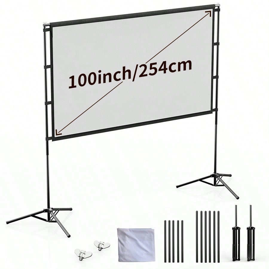 Mini Projector Portable - Schermo di proiezione XBJ da 100