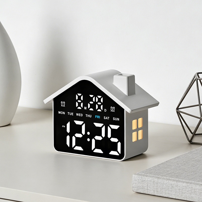 Sveglia a LED a Forma di Casa, - Modern Electronics Gadgets recensione e prezzo