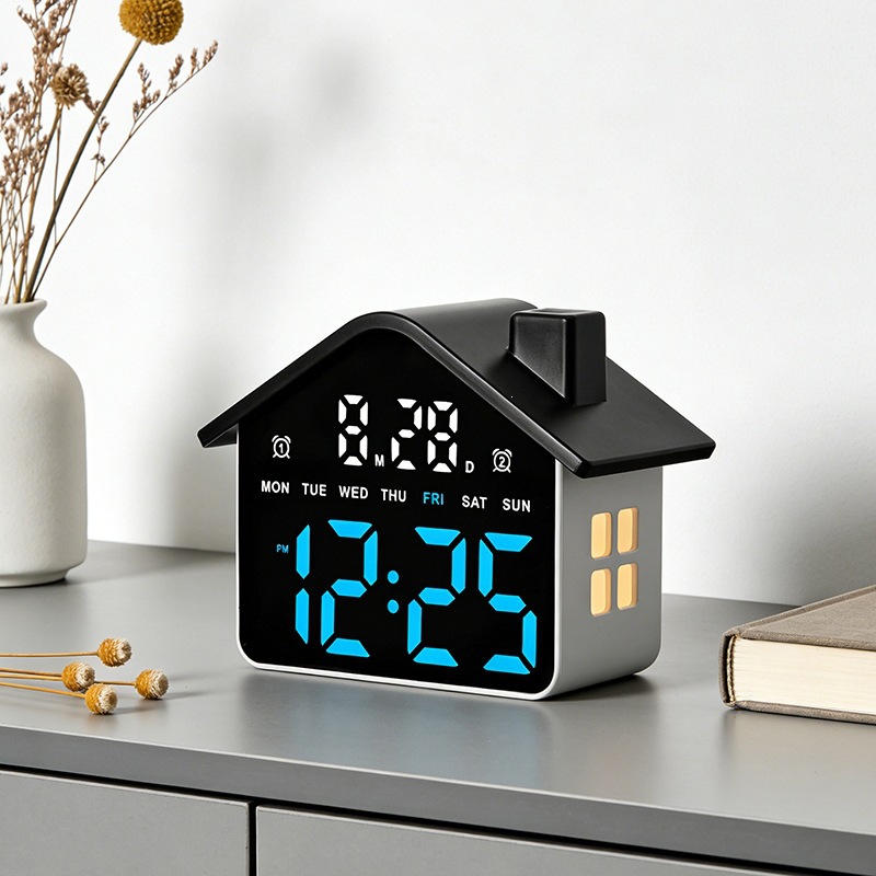 Sveglia a LED a Forma di Casa, - Modern Electronics Gadgets recensione e prezzo