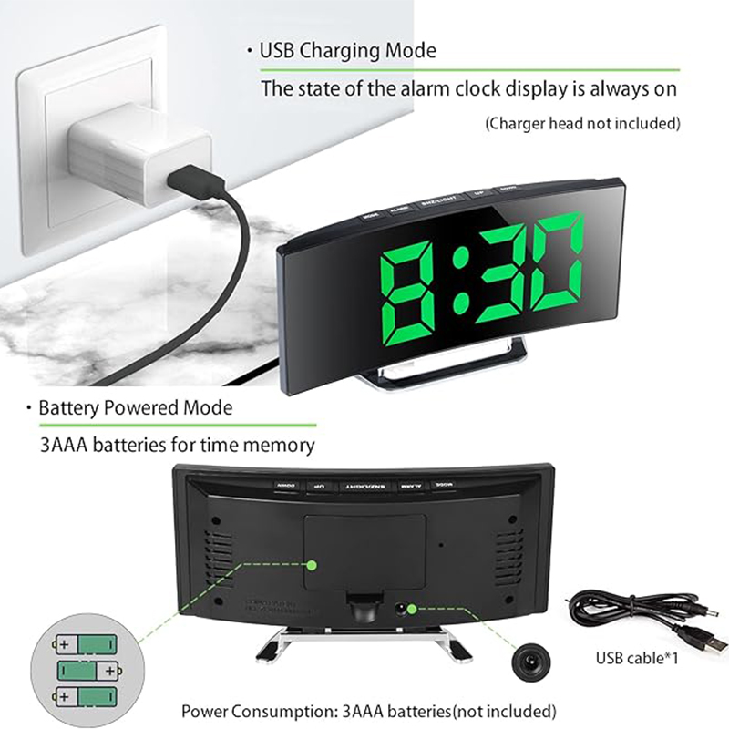 Sveglia digitale a LED Specchi - Modern Electronics Gadgets recensione e prezzo